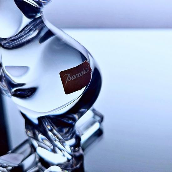 輝くオールドバカラ くまのクリスタルオブジェ【1936年以降