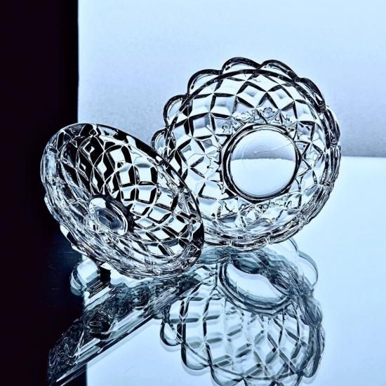 輝くオールドバカラ ディアマンカレの可愛いボンボニエール【1900年頃