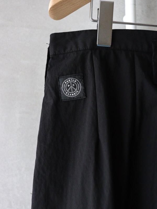 Porter Classic（ポータークラシック）POPLIN BEBOP PANTS / BLACK
