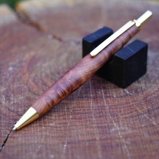 限定商品】希少価値が高いレッドウッド瘤杢のシャープペンシル（0.5mm