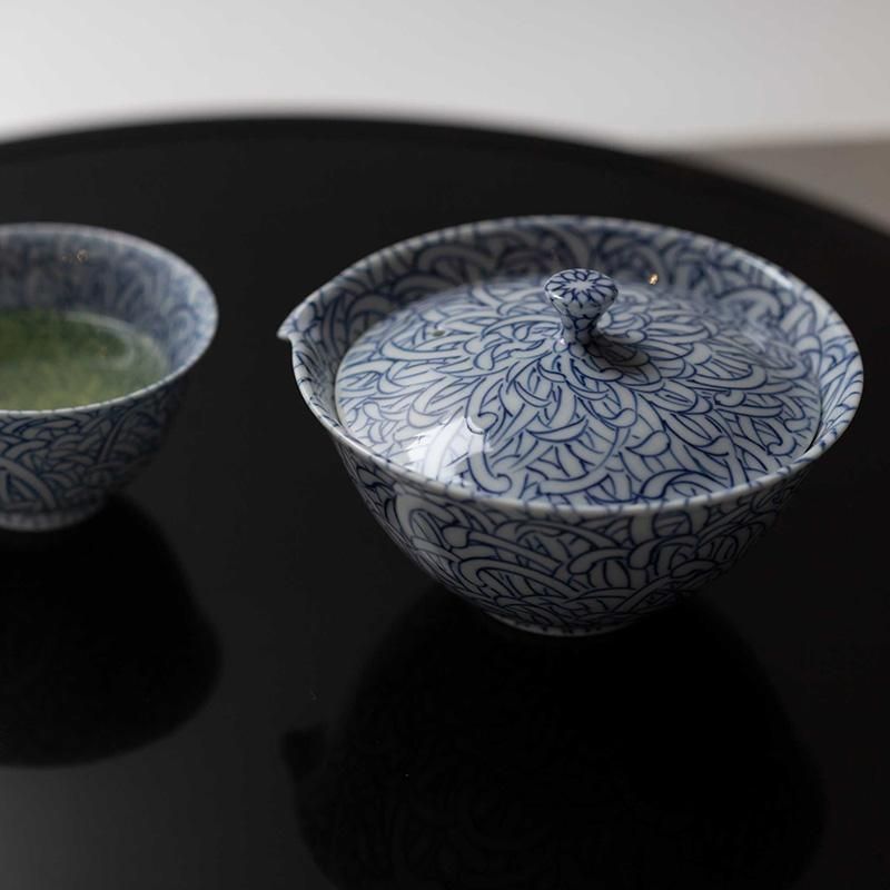 2385 九谷焼 染付青花 松竹梅 宝瓶 時代物 【公式通販】