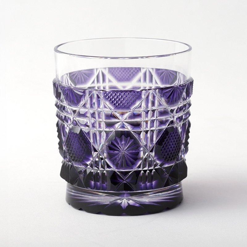 Moser モーゼル クリスタルガラス 置物 紫 パープル Moser モーゼル