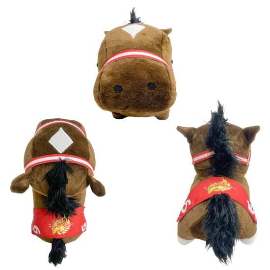 推し馬コレクション：バスラットレオン特大ぬいぐるみ ゼッケン2種類