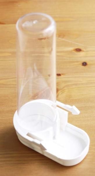 筒型水・エサ入れ（白色のみ） | 鳥用水入れ・エサ入れ - とりきち横丁