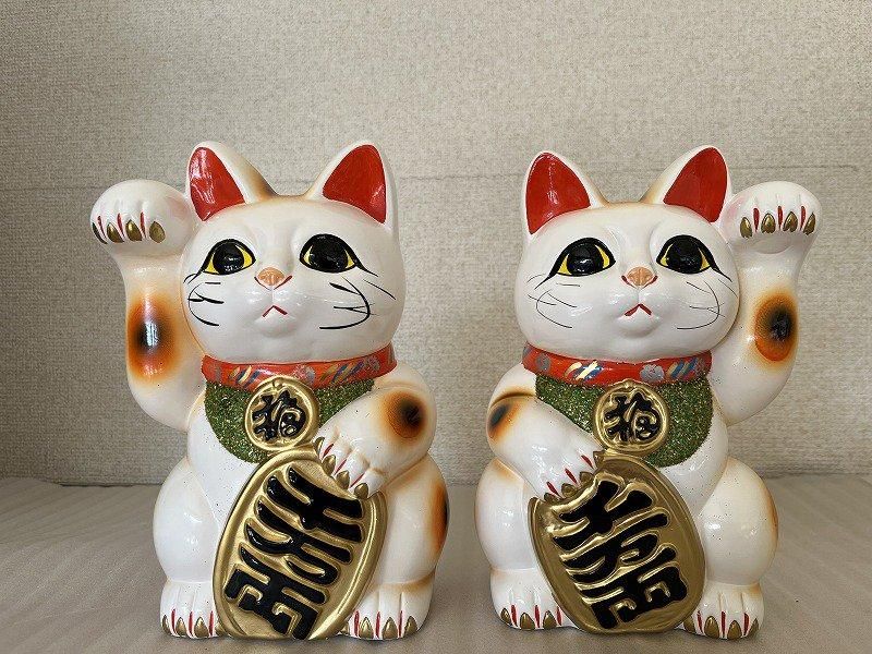 招き猫（7号） - 常滑焼 陶器 陶磁器 販売・通販 豊和製陶