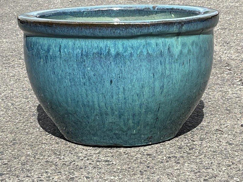 水鉢18【青】B - 常滑焼 陶器 陶磁器 販売・通販 豊和製陶