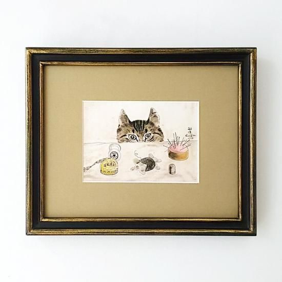 藤田嗣治作品紹介｜猫の本：エプラス｜銀座の絵画販売・買取の画廊ー翠