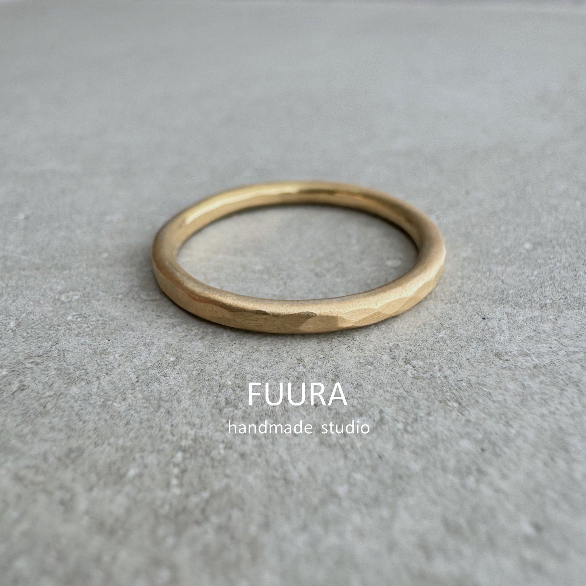 K18】 1.5mm ring / K18 イエローゴールドリング 1.5mm - FUURA