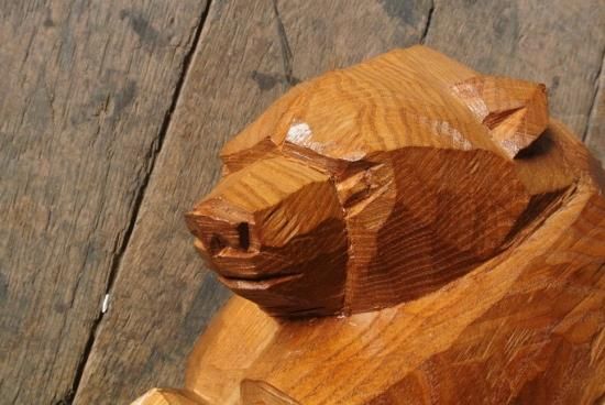 引間二郎（木歩）木彫り熊