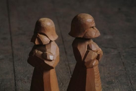 藤戸竹喜 ユーカラエカシ 木彫