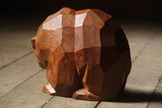 引間二郎（木歩）木彫り熊