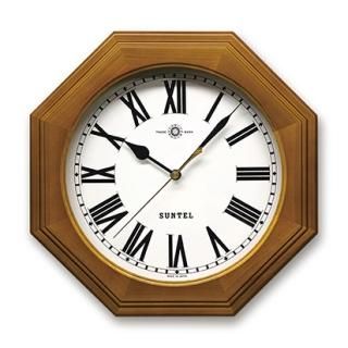 ローマ数字の電波式レトロ掛け時計 風水(八角形)を意識しました - 日本