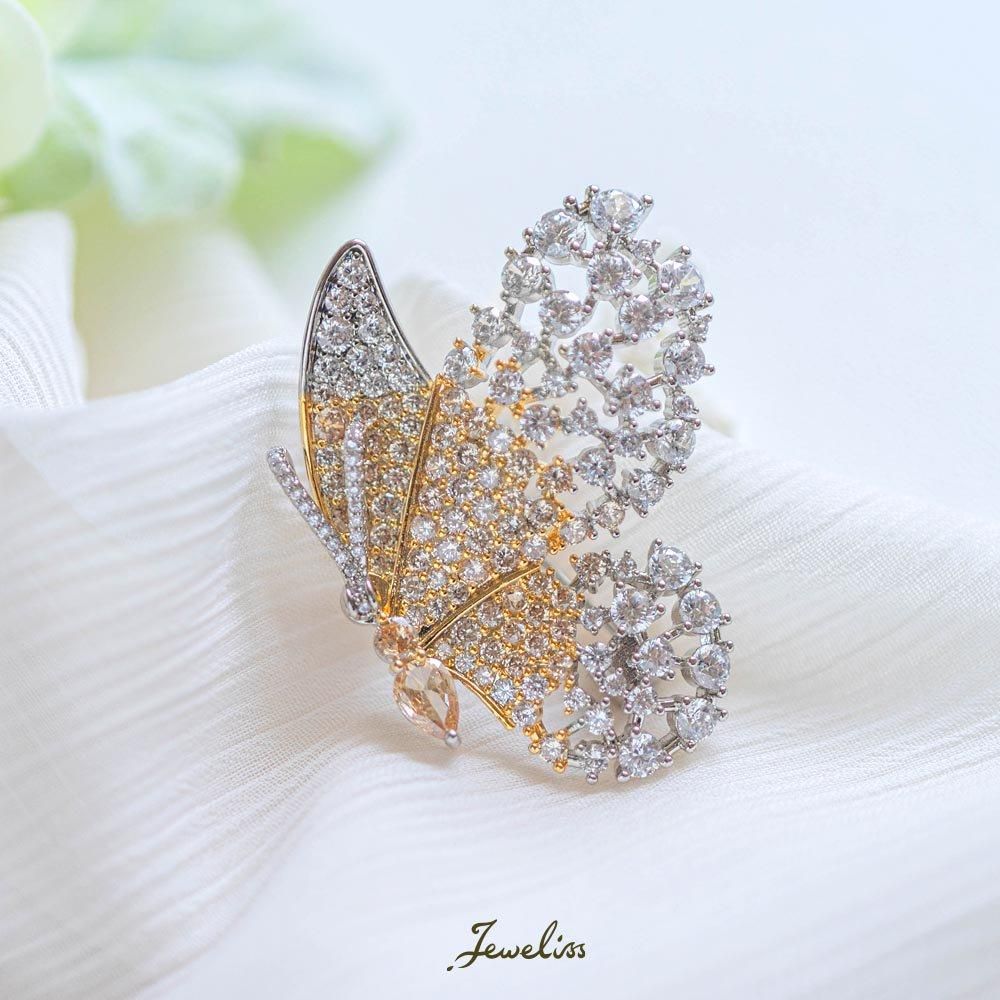 Jeweliss ブローチ Fluture フルトゥレ 蝶々 チョウ ジュエリス