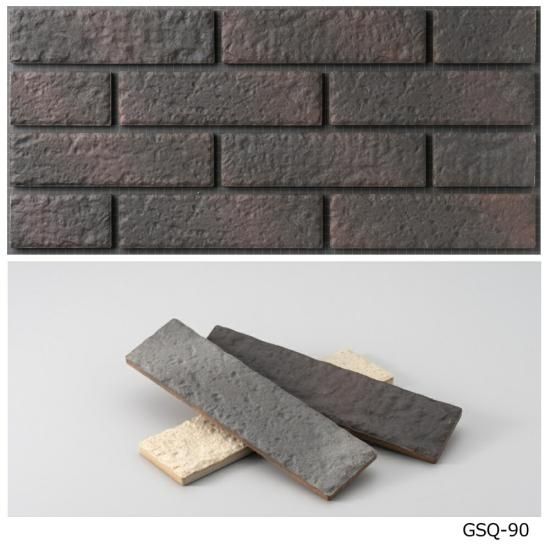 レンガ タイル イージー ブリックタイル アンティーク 磁器質 接着剤で