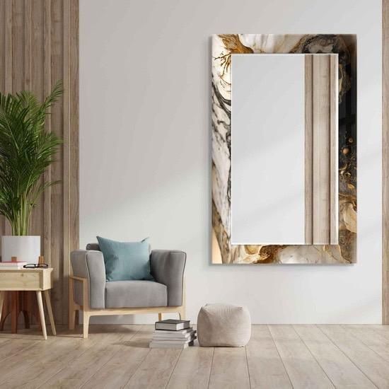 輸入雑貨 特殊強化ガラスアート 『CHANEL』 ミラーアート 60×120cm