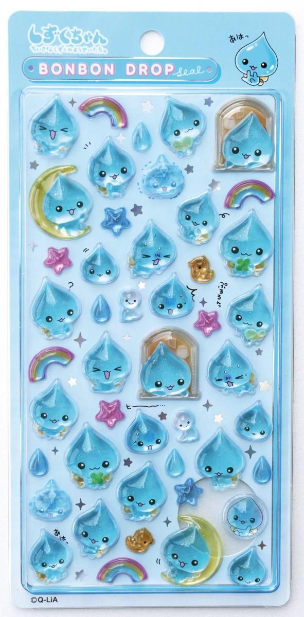 ネコポス対応】ボンボンドロップシール しずくちゃん - しずくちゃん
