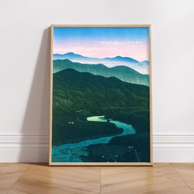 越中庵谷峠 | 川瀬巴水版画 - ROSSO GRAFICO