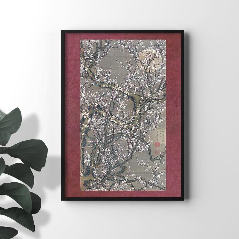 梅花皓月図 | 伊藤若冲の傑作 - ROSSO GRAFICO