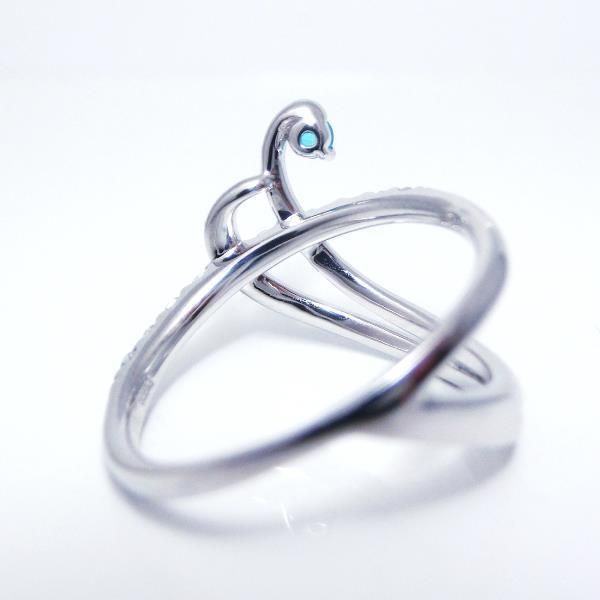 Pt900 ブラジル産パライバトルマリン ダイヤモンドリング PA 0.07ct D