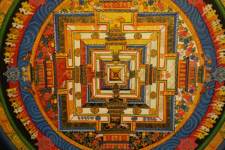 仏画 タンカ カーラチャクラ曼荼羅 仏像｜大阪の仏画販売｜多羅堂