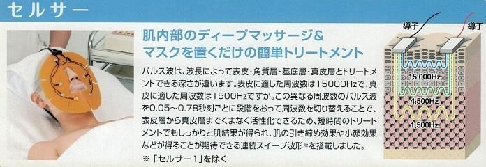 バイオニックセルサーと布マスク3枚 業務用美容機器 シェレーヌ社