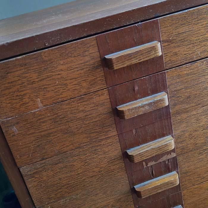 古家具・古道具・木製・小引き出し・昭和レトロ家具・5段 | 旅する