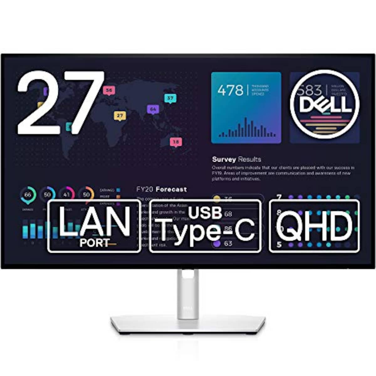 Dell U2722DE 27インチ USB-Cハブモニター ジャンク品】Dell 27インチ