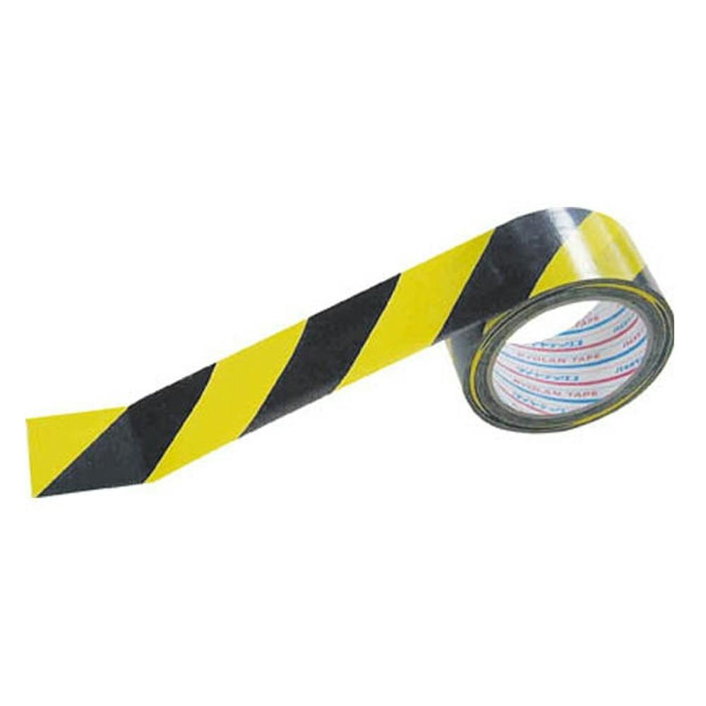 ダイヤテックス パイオラン 安全表示テープ トラ柄 幅50mm×長さ25m