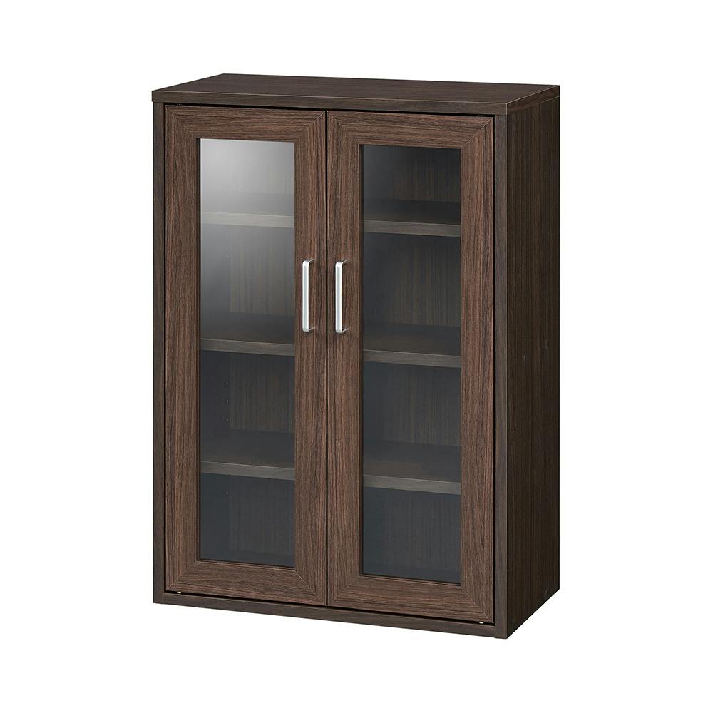 フルニコ キャビネット ダークブラウン FUL-8055GDK 幅57cm 高さ80cm