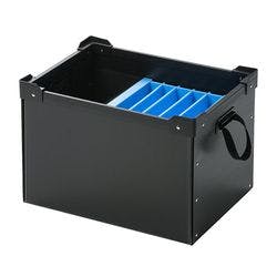 プラダン製タブレット・ノートパソコン収納ケース(6台用) PD-BOX3BK