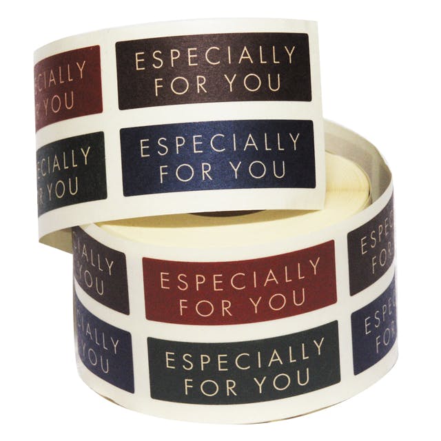 ヘッズ シール－ロール W45×H15mm 4色アソートロールシール-1(500枚