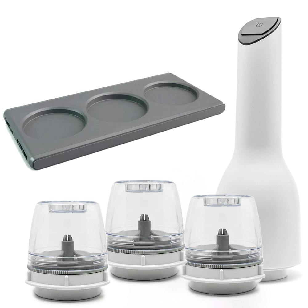 フィナミル 電動スパイスミル ポット トレイ セット finamill LED