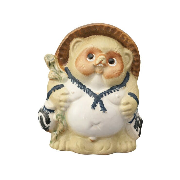 信楽焼 たぬき Re Tanuki 15cm 5寸 ヤマ庄陶器【狸 置物 陶器 カラー