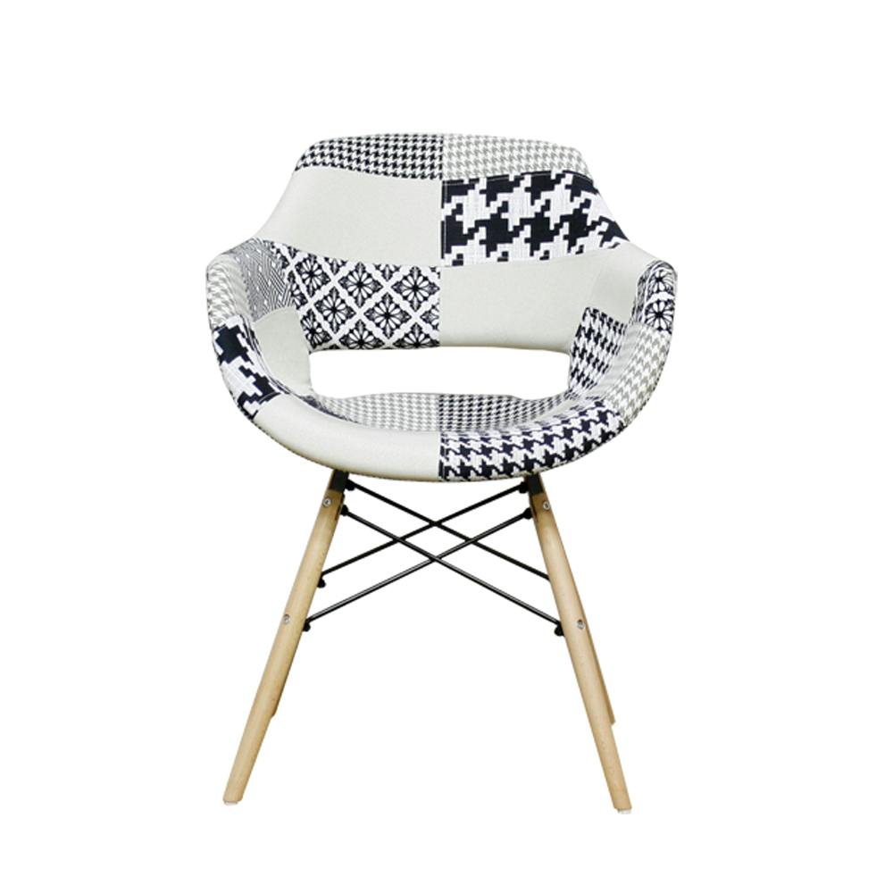 ホワイト円形テーブル パッチワーク 椅子 セットで！ 宝塚市発