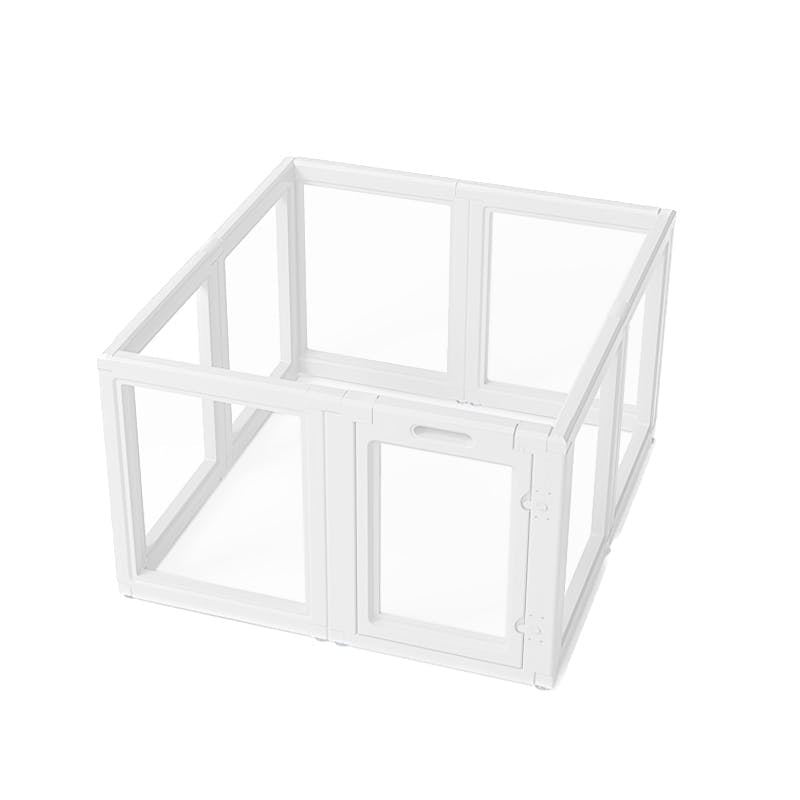 Petifam ホワイトフレームクリアサークル LOW 8面セット ケージ