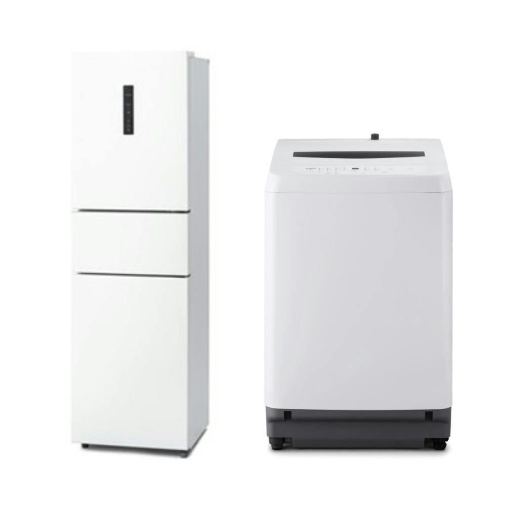 アイリスオーヤマ 【開梱設置】家電2点セット(冷凍冷蔵庫 235L+全自動
