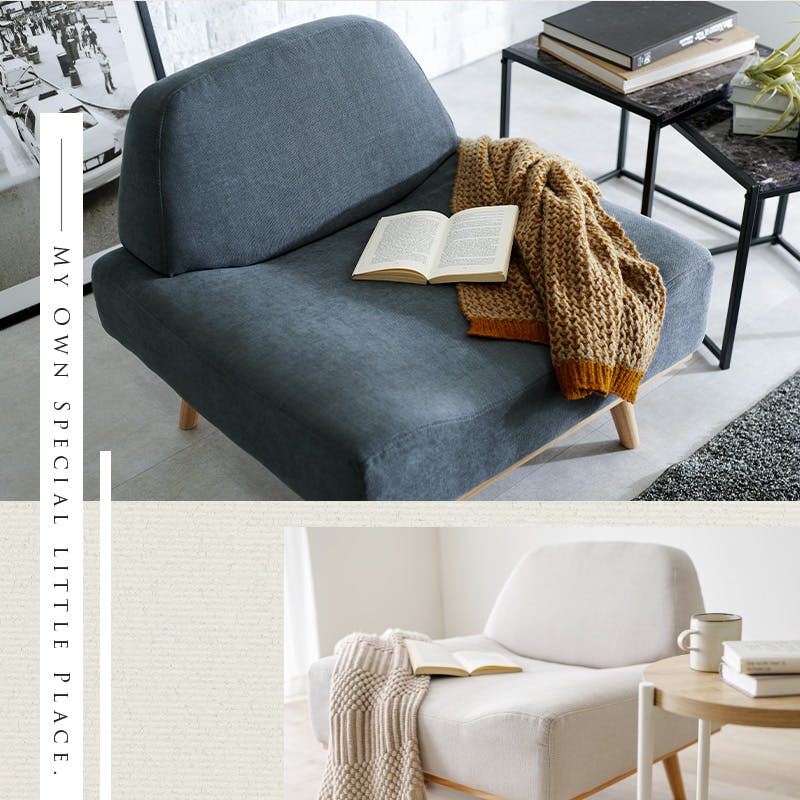 萩原スリーアイ HAGIHARA ソファ レスト1P-MYE マスタードイエロー