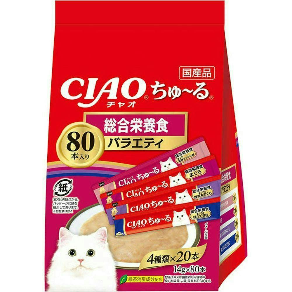 チャオ (CIAO) ちゅ~るグルメ とりささみ海鮮バラエティ 120本 猫用