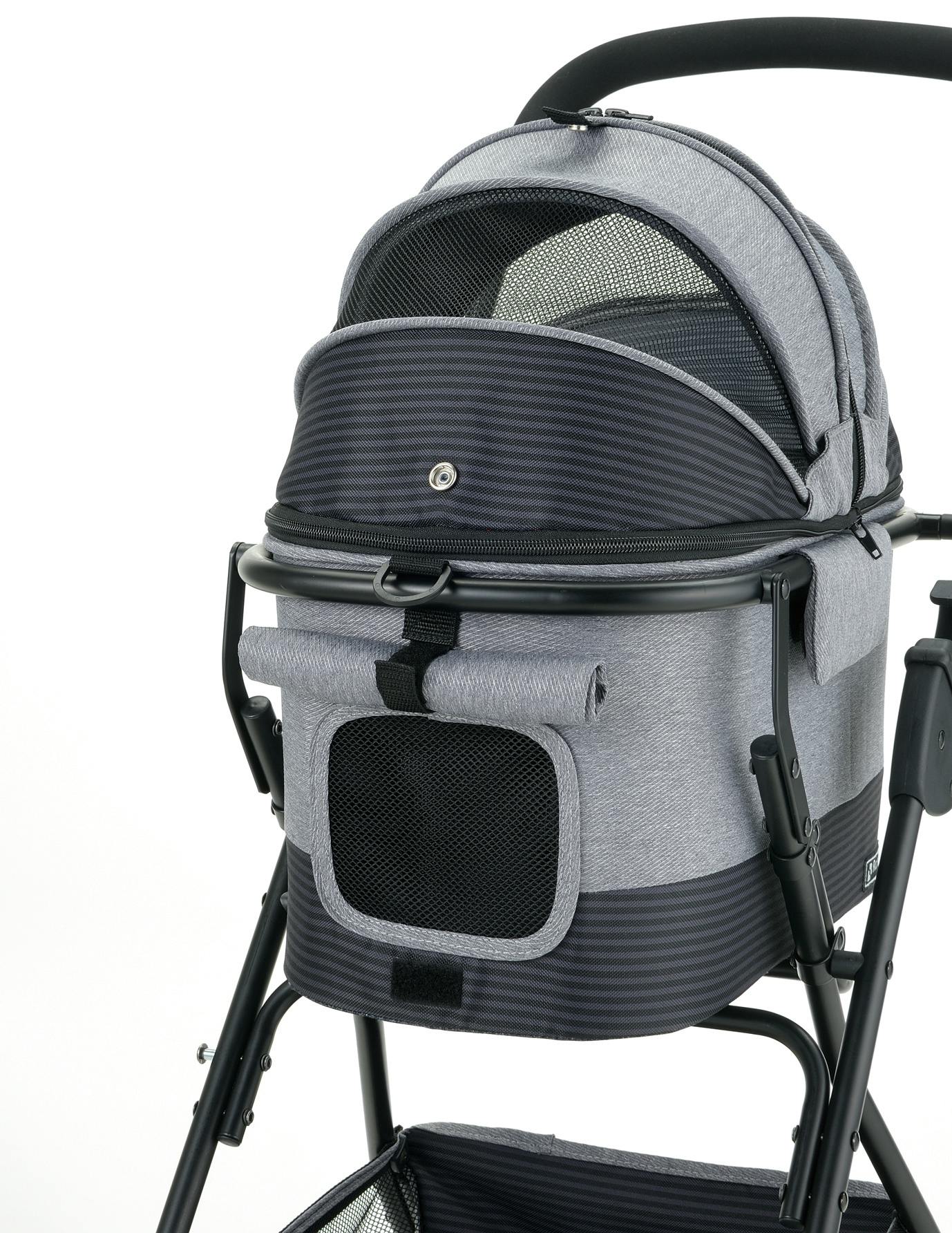 ペットカート ミニモ グレー ペットカート お出かけ コンパクト