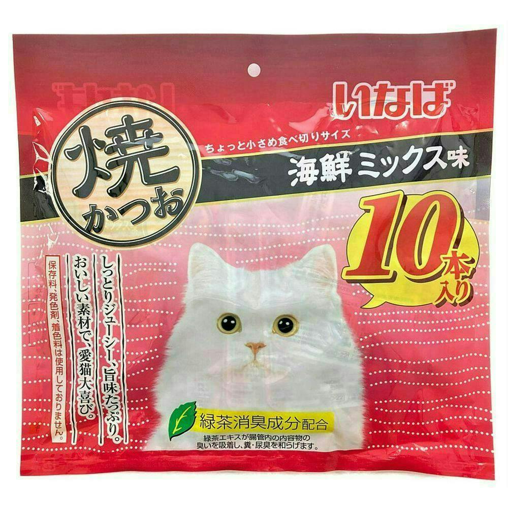 猫のおやつ いなば 焼かつお 本格だしミックス 10本入り 20袋 Amazon.co.