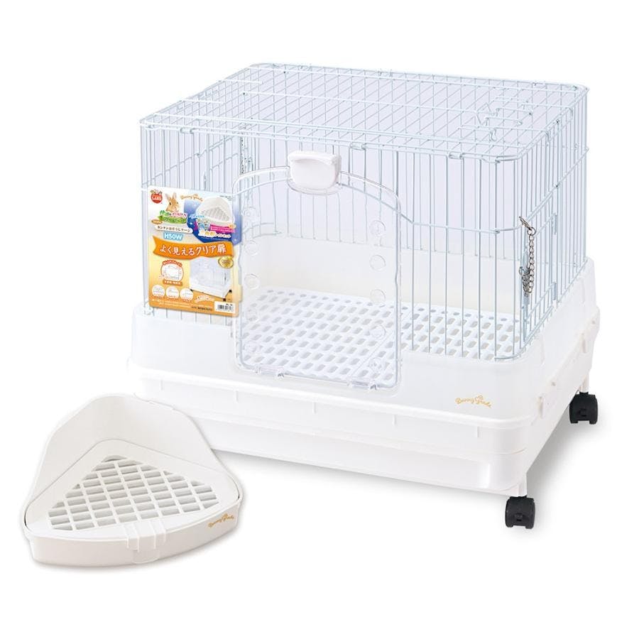 ミニマルランド うさぎかんたんおそうじ ケージ ブラウンワイド