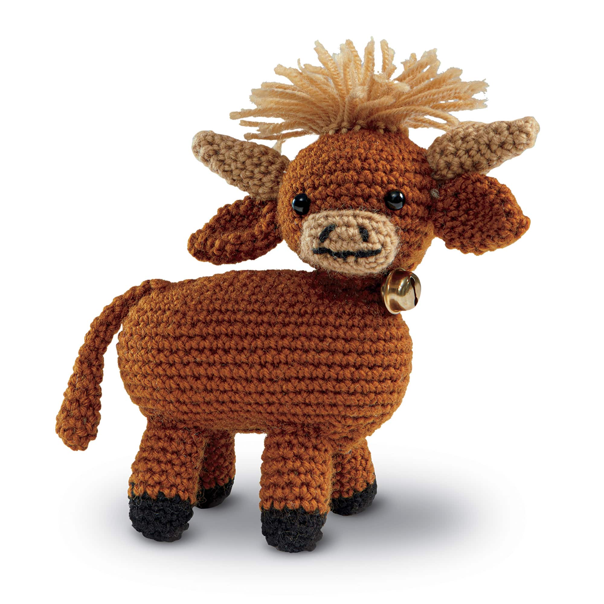 Intermediate Highland Cow Amigurumi Crochet Kit by Loops & Threads