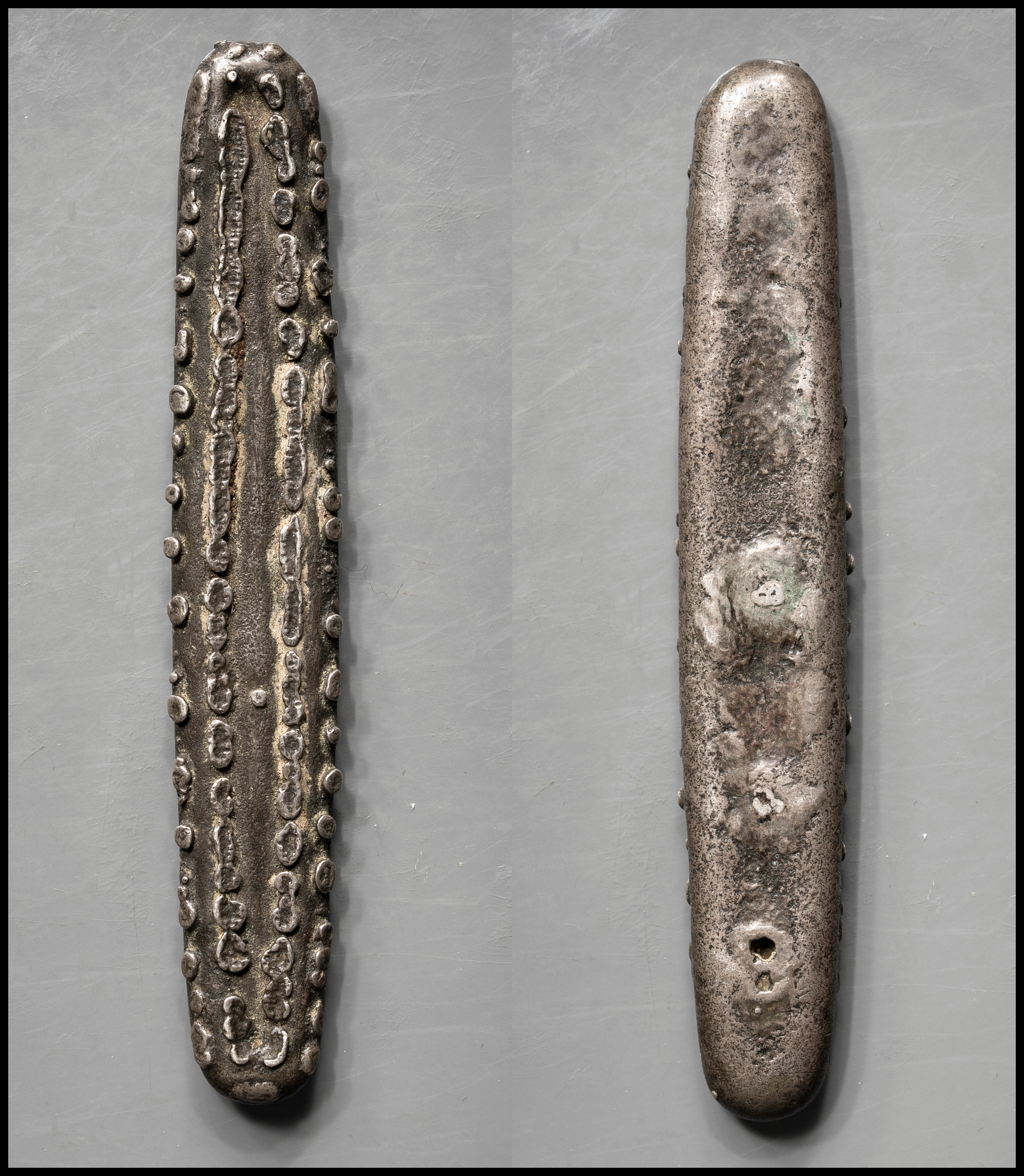 ◇希少！！タイ 虎舌丁銀 重量109g◇タイ/虎舌丁銀/古銭/銀貨/シャム