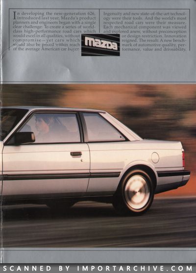 1984 Mazda 626 Brochure - ImportArchive