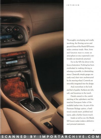 1993 Mazda 929 Brochure - ImportArchive