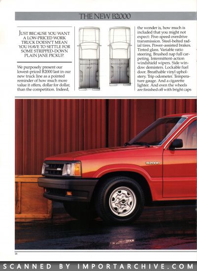 1986 Mazda Truck Brochure (Late Version w/ Cab Plus) - ImportArchive