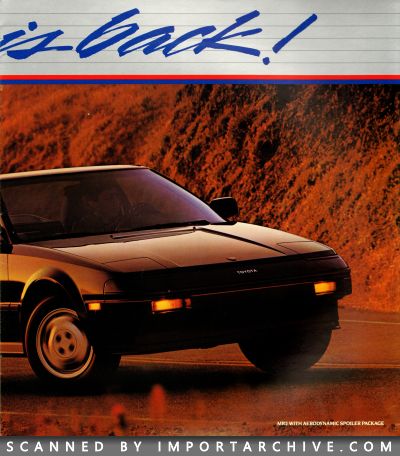 1986 Toyota MR2 Brochure (Early Version) - ImportArchive