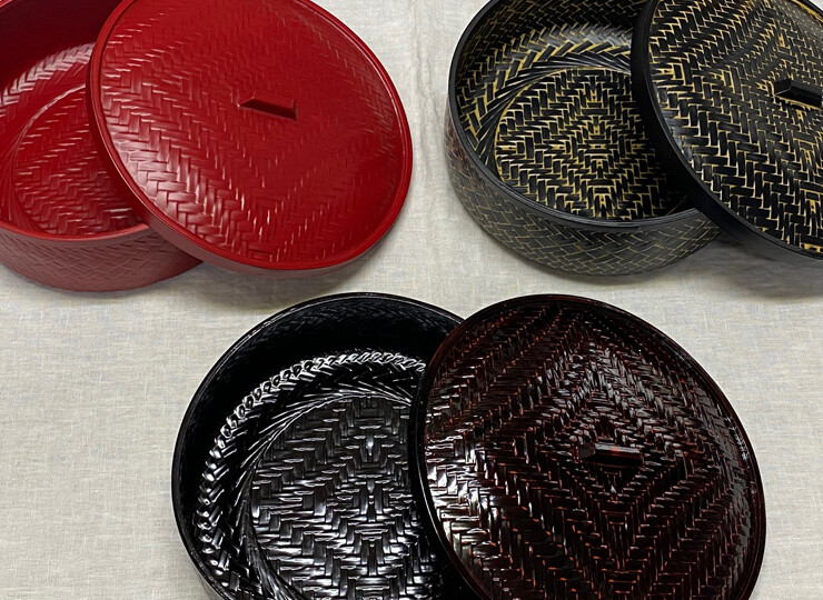 ふた付き菓子器（大） | 【公式】井上らんたい漆器