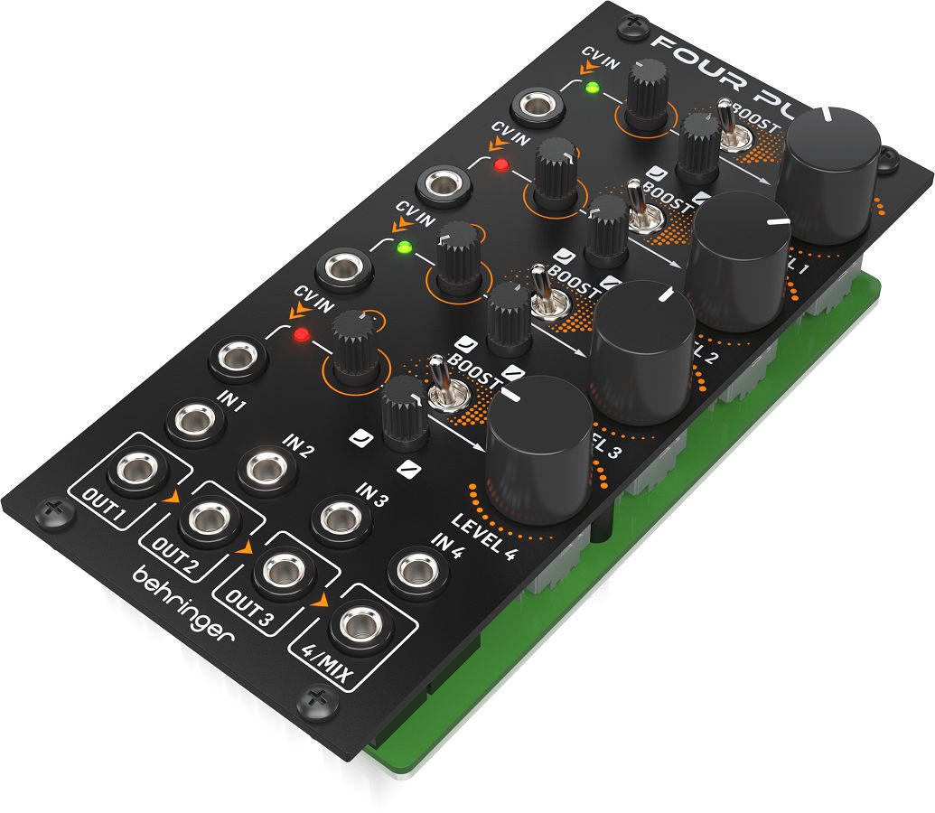 Intellijel Quad VCA 黒パネル ユーロラック モジュラーシンセ