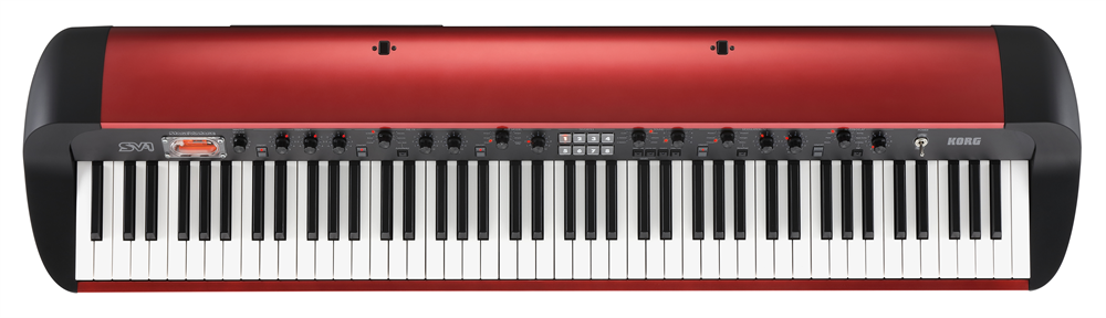 KORG ステージピアノ SV-1 シリーズに限定メタリック・レッド登場